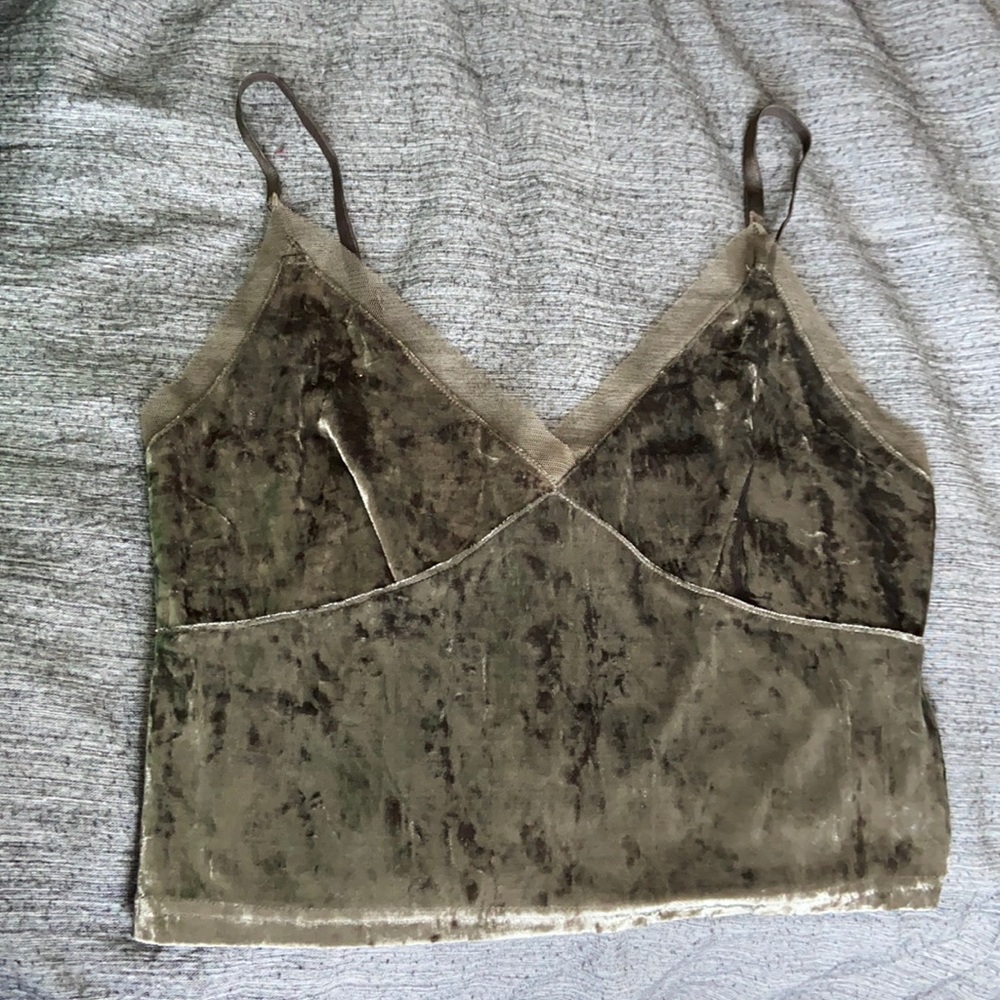 Velvet Crop Top